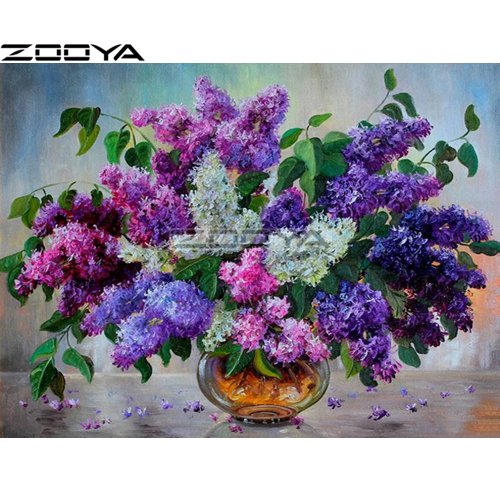 ZOOYA 5D DIY Алмазная картина наборы для вышивки крестом вышивка фиолетовые сиреневые
