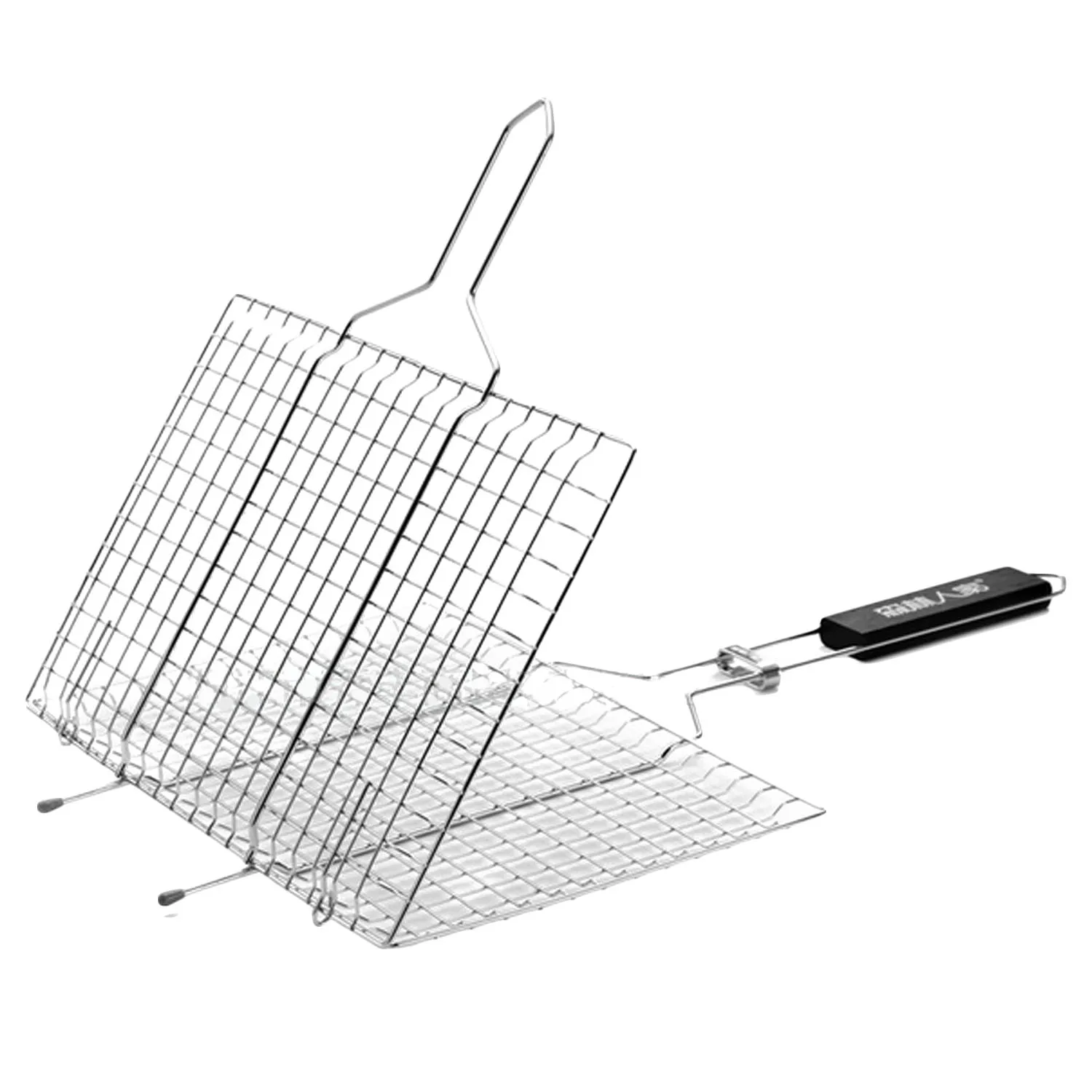 Портативная складная корзина для гриля из нержавеющей стали | Дом и сад