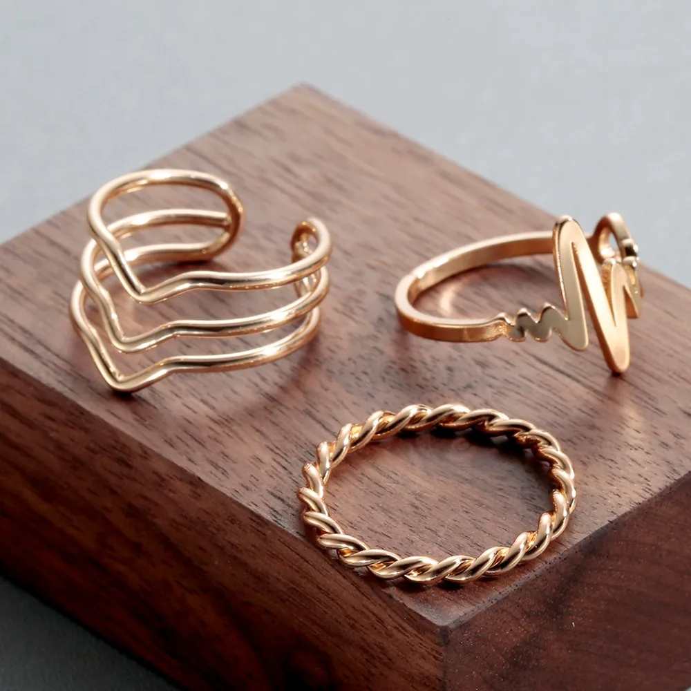 Cxwind богемное кольцо с носком золото очаровательный со стразами суставы кольца