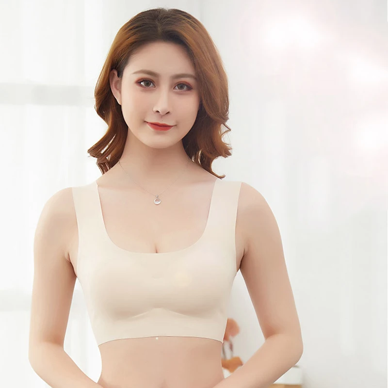 Peace Of Mind Generation Seamless Bra Without Rims Sports Ladies Underwear Gathered Comfortable Sleep | Женская одежда