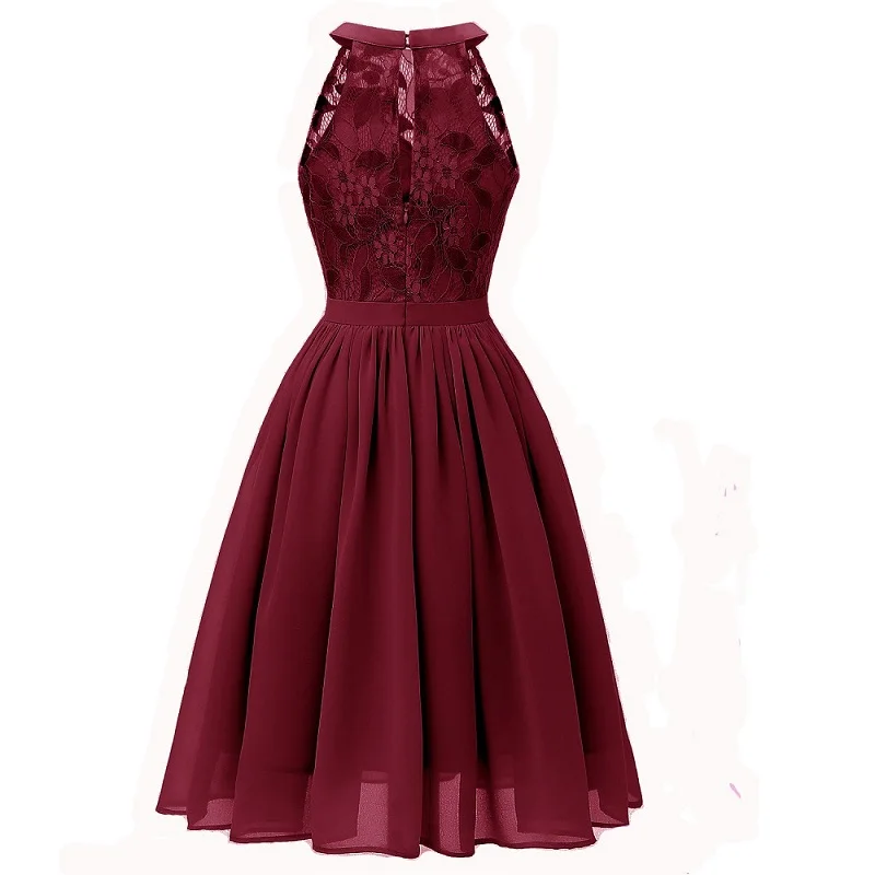 розовое фиолетовое Платья для подружек невесты Элегантный сексуальный холтер