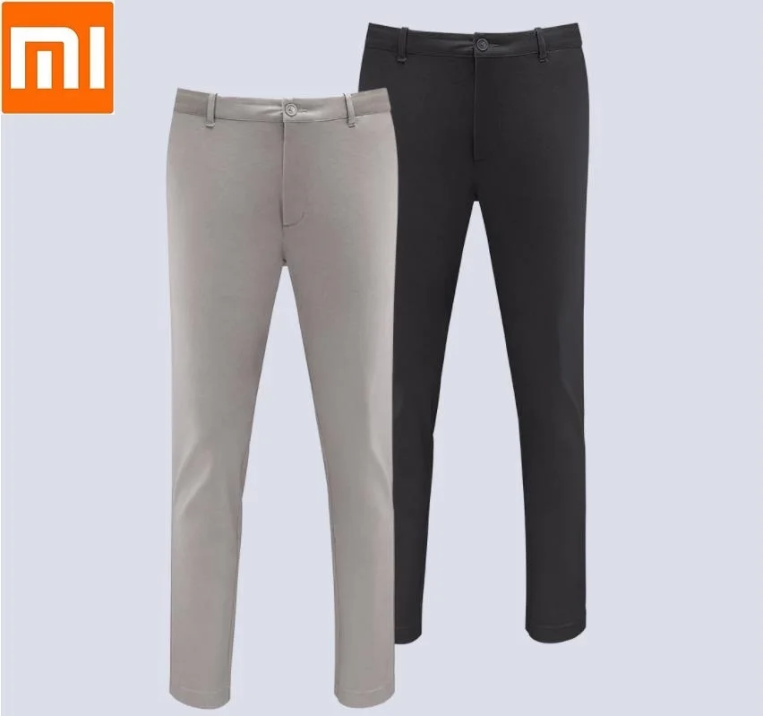 Xiaomi городские повседневные брюки мужские весна лето хлопок удобные со средней талией Модная тонкая для мужчин умный дом
