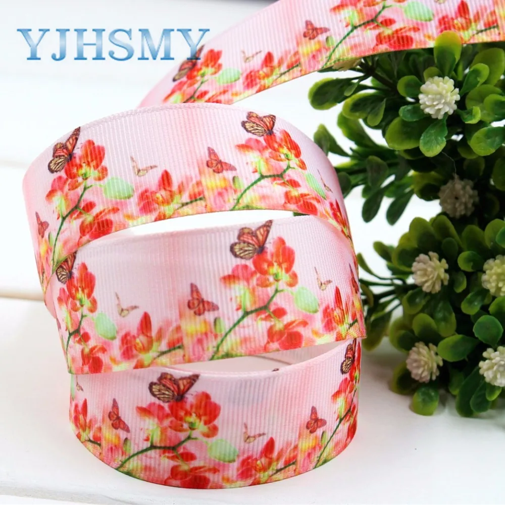YJHSMY F-17225-1120 10 ярдов 25 мм мультфильм печатных grosgrain ленты DIY ручной работы