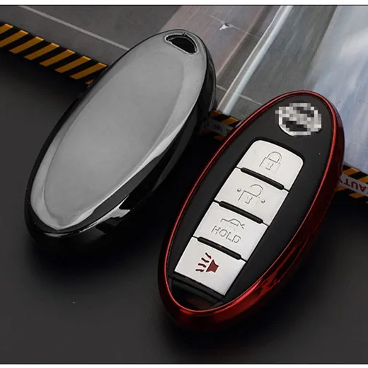 Мягкий TPU чехол для ключей держатель Infiniti Nissan Qashqai J11 Juke X Trail кнопки флип в виде