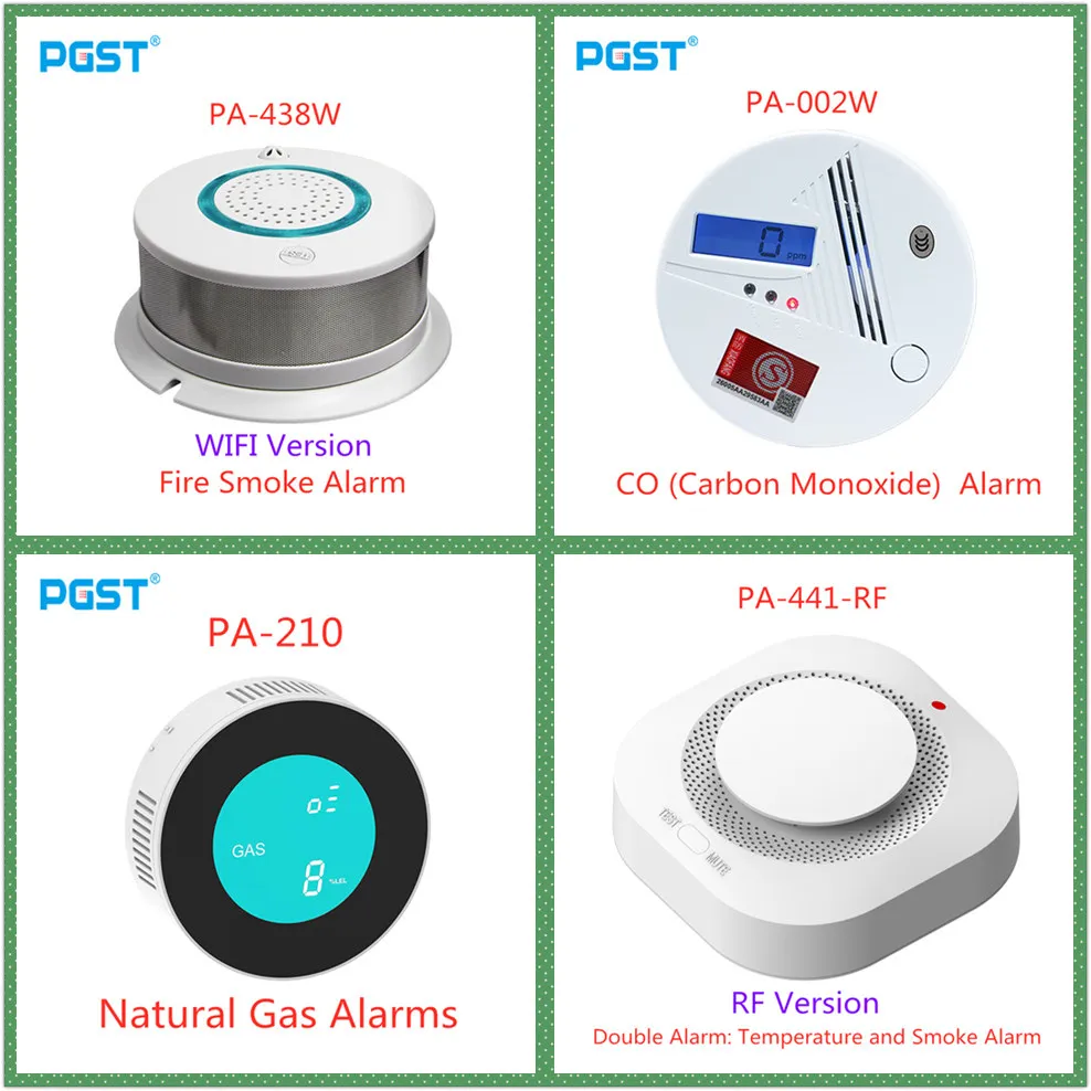 433MHz Independent Auto Dial Voice Wireless WIFI Fire Protection Smoke Detector Portable Alarm Sensors For security Alarm System