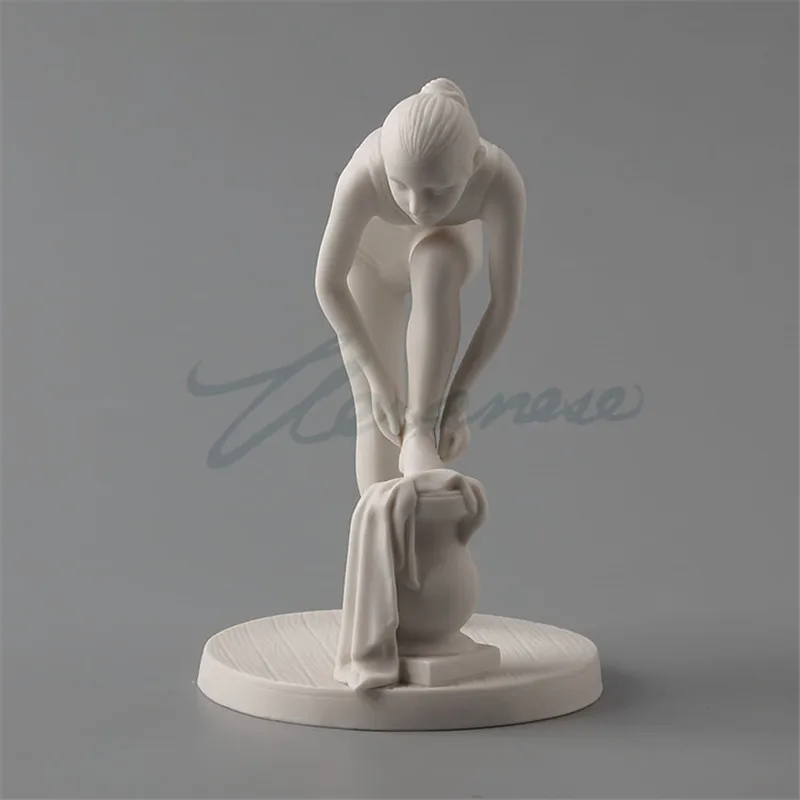 Современная керамическая статуя балерины скульптура абстрактные персонажи