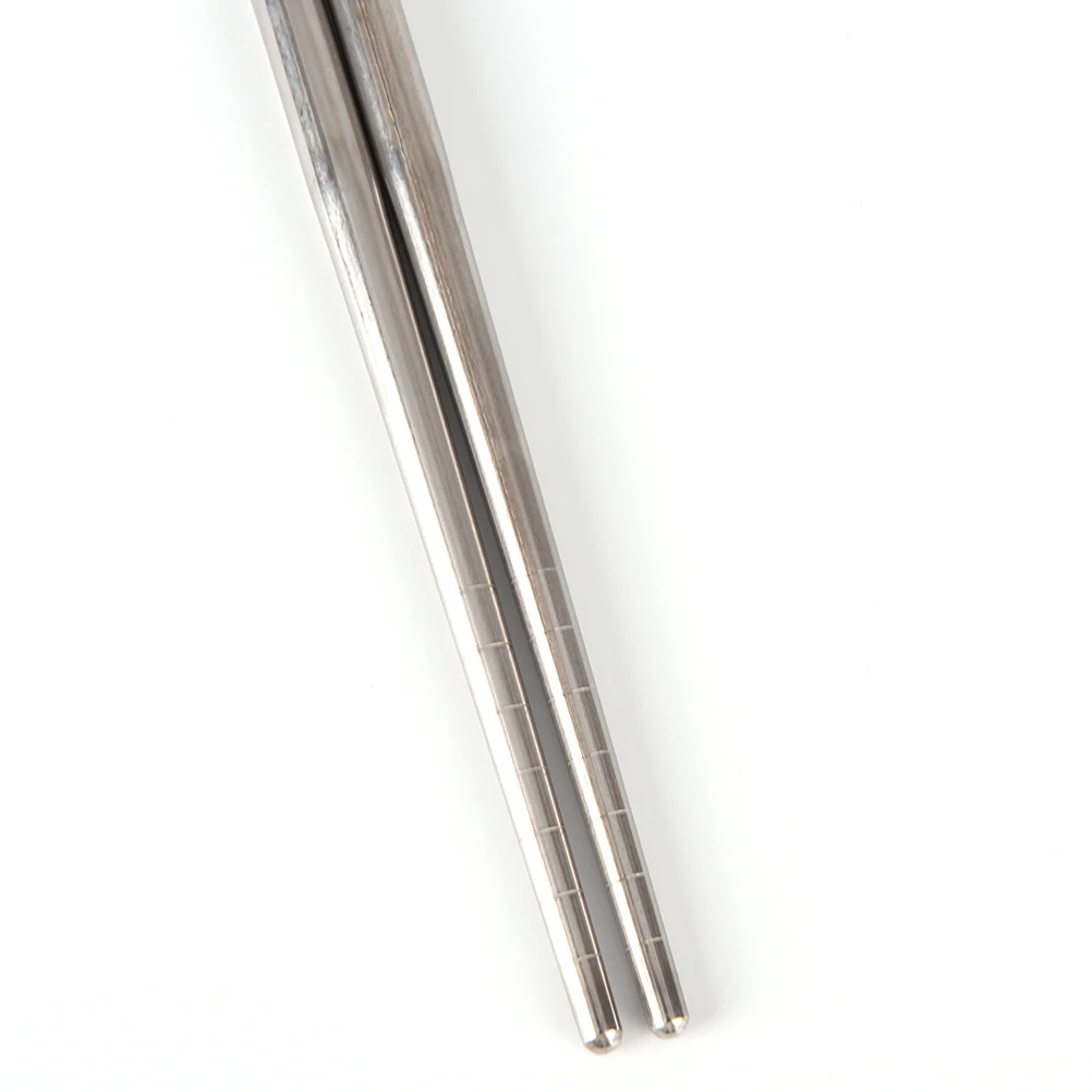 1 пара китайские фарфоровые палочки для еды из нержавеющей стали|stainless steel