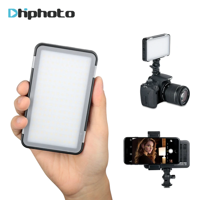 Godox ledm150 смартфон светодиодной вспышке Selfie Light 5600 К затемнения Перезаряжаемые