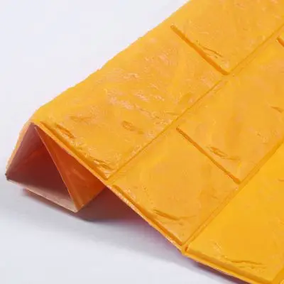 Yellow Европейский 3D стикер на стену с изображением кирпичной стены самоклеющиеся обои для спальни гостиной декоративные водонепроницаемые наклейки - Цвет: Yellow