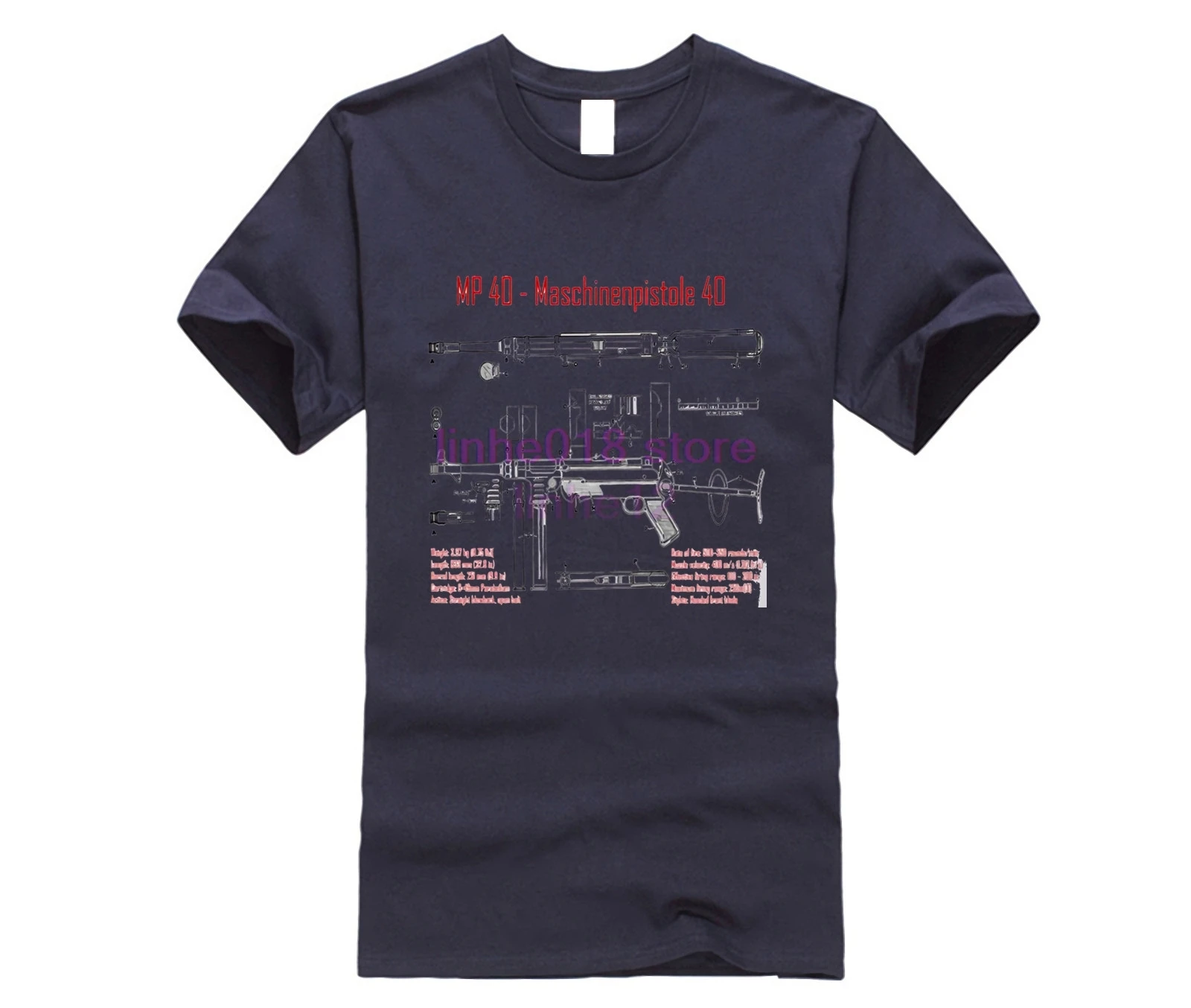 Men t shirt Wehrmacht MP40 Premium Black Landser Deutsches Reich Ruhm Ehre WW2 Soldaten Fashion Tops Clothing men | Мужская одежда