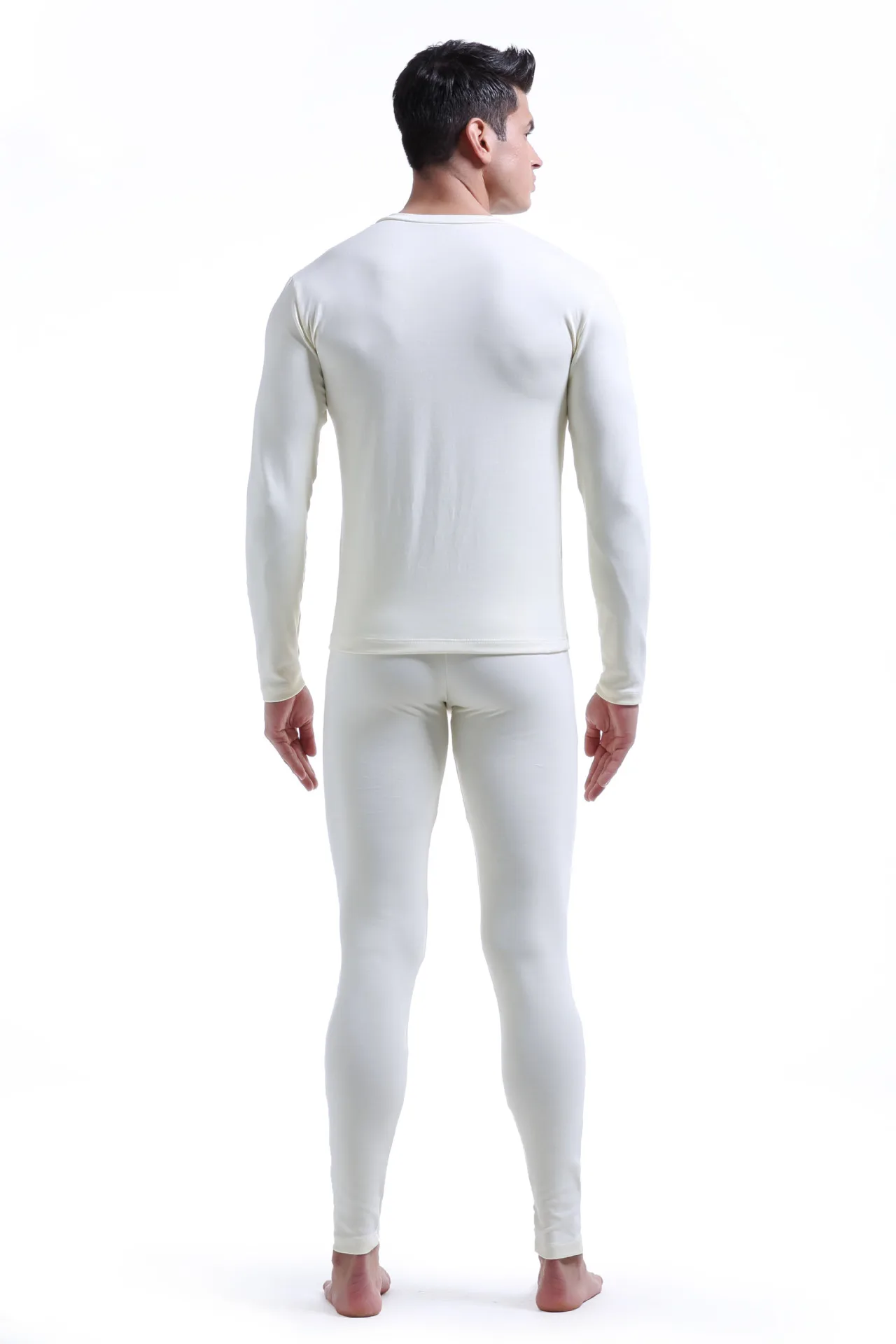 winter Warm Long Johns underwear set thickening heating old age man cold suit men's wind proof bottoming trousers and shirts | Мужская