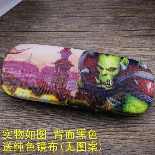 D Чехол для очков с изображением игры Blizzard World of Warcraft для мужчин и женщин, кожаный футляр для очков с изображением героев мультфильмов для мальчиков и девочек, студенческий Чехол для очков - Цвет: D