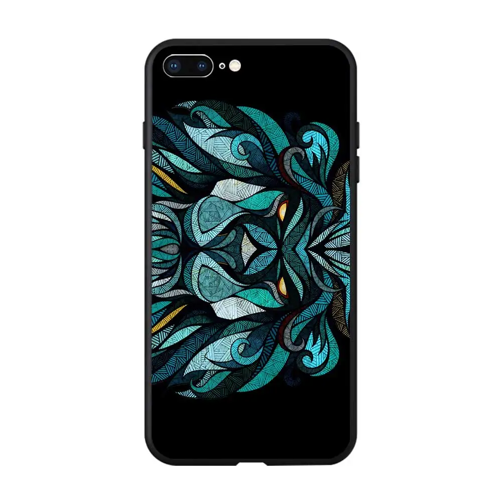 Чехлы из ТПУ с животными львами и лицом силиконовый чехол для iPhone 6 7 8 S XR X Plus 11 Pro