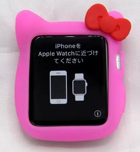 Милый мультяшный мягкий силиконовый защитный чехол HelloKitty для Apple Watch телефона