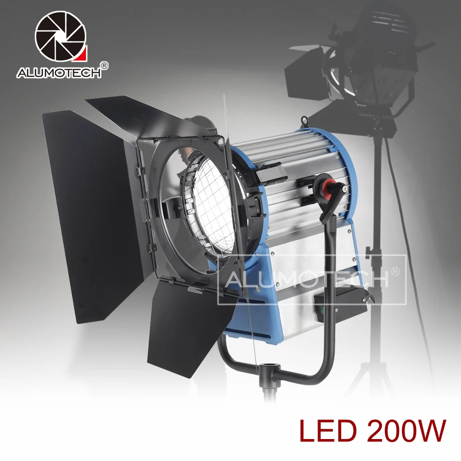 Alumotech 200 Вт дневной свет 5600K Fresnel светодиодный затемняющий HMI для студийной