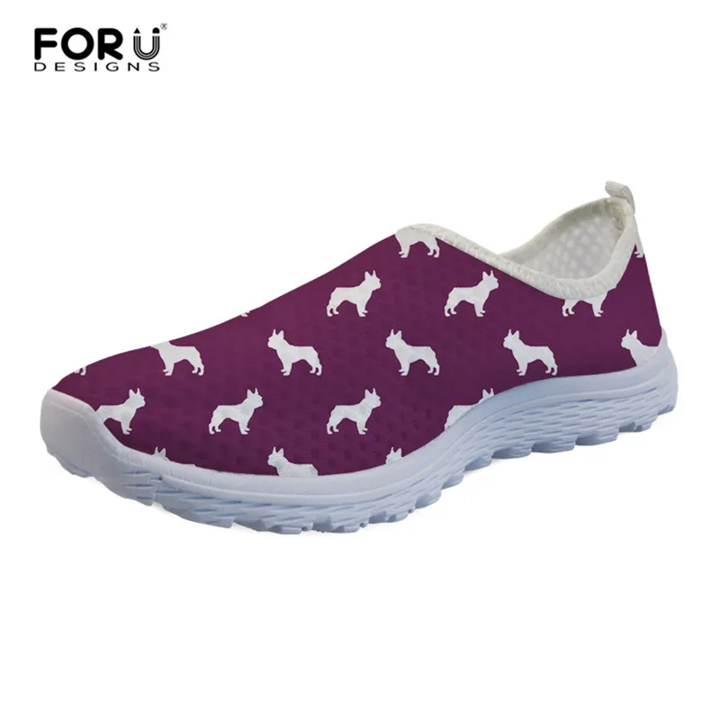 FORUDESIGNS/повседневная обувь с французским бульдогом; модные легкие женские кроссовки; сезон весна; дышащая женская обувь; прогулочная обувь - Цвет: Z3532AA