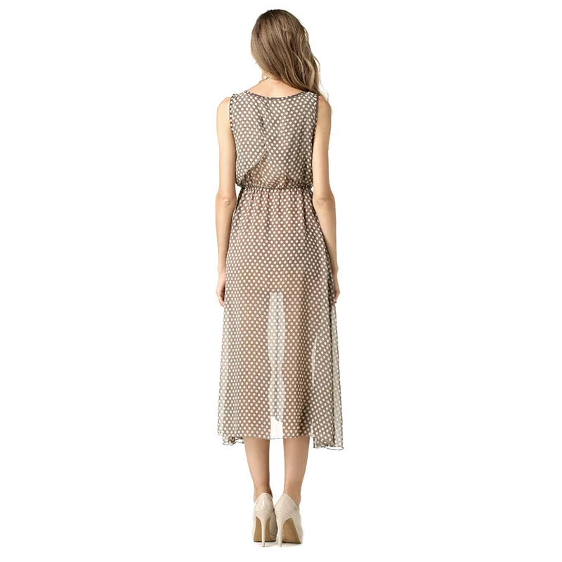 Женщины 2017 Новый Сексуальный Моды Рукавов Bodycon О Шея Середине See Through Dress Круглым