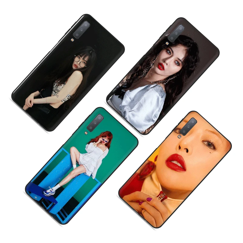 HyunA Ким Мягкий силиконовый чехол для телефона для samsung GaLaxy A3 A5 A6 A7 A8 A9 A10 A30 A40 A50 A70 J6