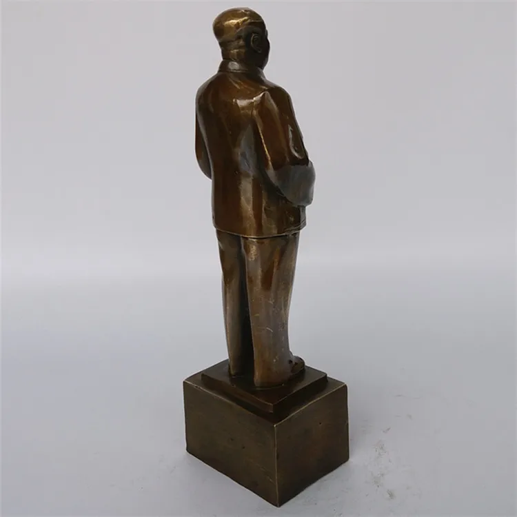 Медные сувениры бронзовая статуя председателя Мао украшения для церемонии