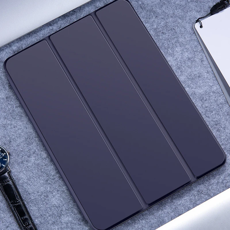 Умный чехол-книжка для iPad Pro 11, тонкий официальный 1:1, Магнитный чехол с задней крышкой, чехол для нового iPad Pro 11, черный чехол