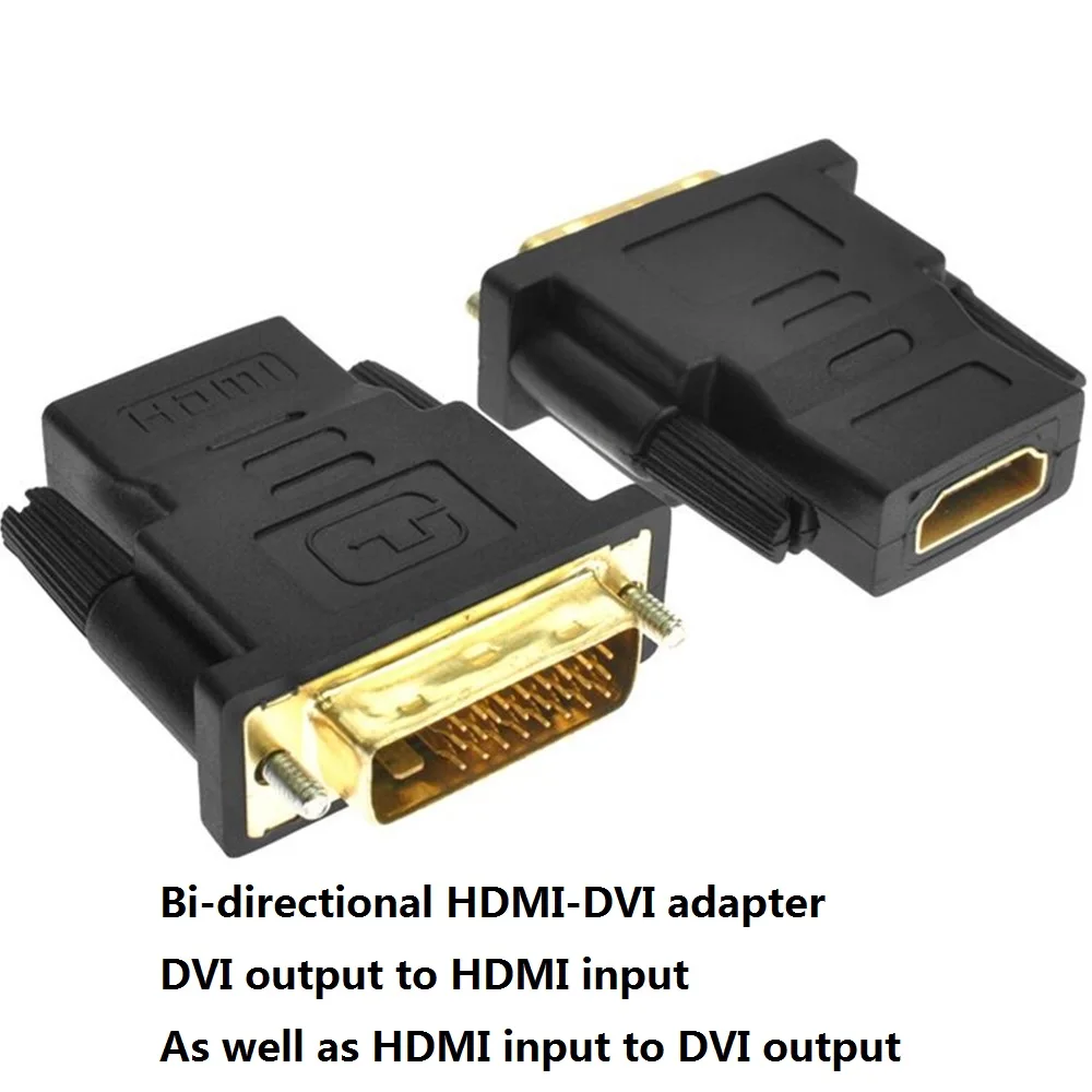 DVI D 24 + 1 к HDMI разъем адаптера с двойным соединением штекер на гнездо Кабель