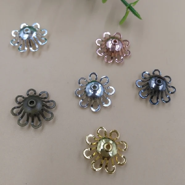 Винтажные бусины Распорки с филигранным цветком 15 мм|diy findings|filigree flowerfiligree brass |