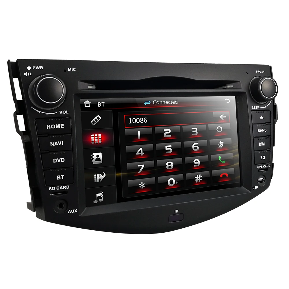 Автомагнитола Sat Nav dvd-плеер для Toyota RAV4 2006-2012 с gps навигацией Радио ТВ Стерео система Bluetooth и карта 8g