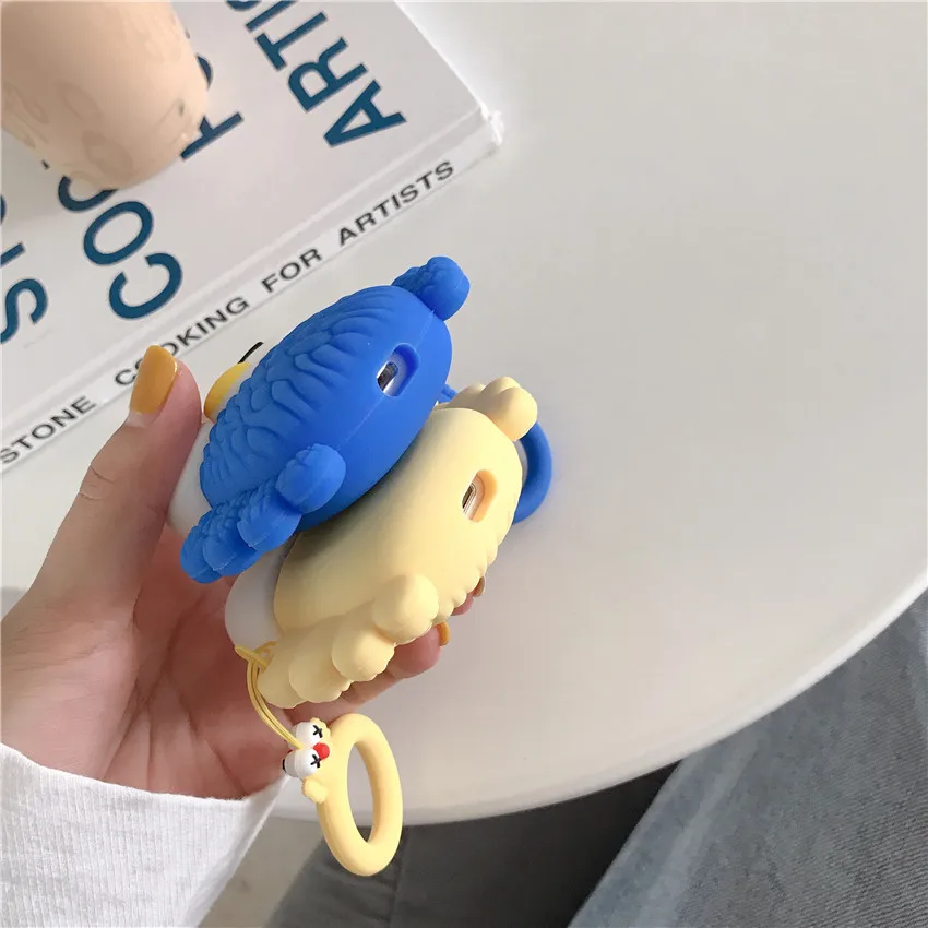 YUMQUA милый мультяшный Bluetooth чехол для наушников аксессуары airpods защитный Сумка с