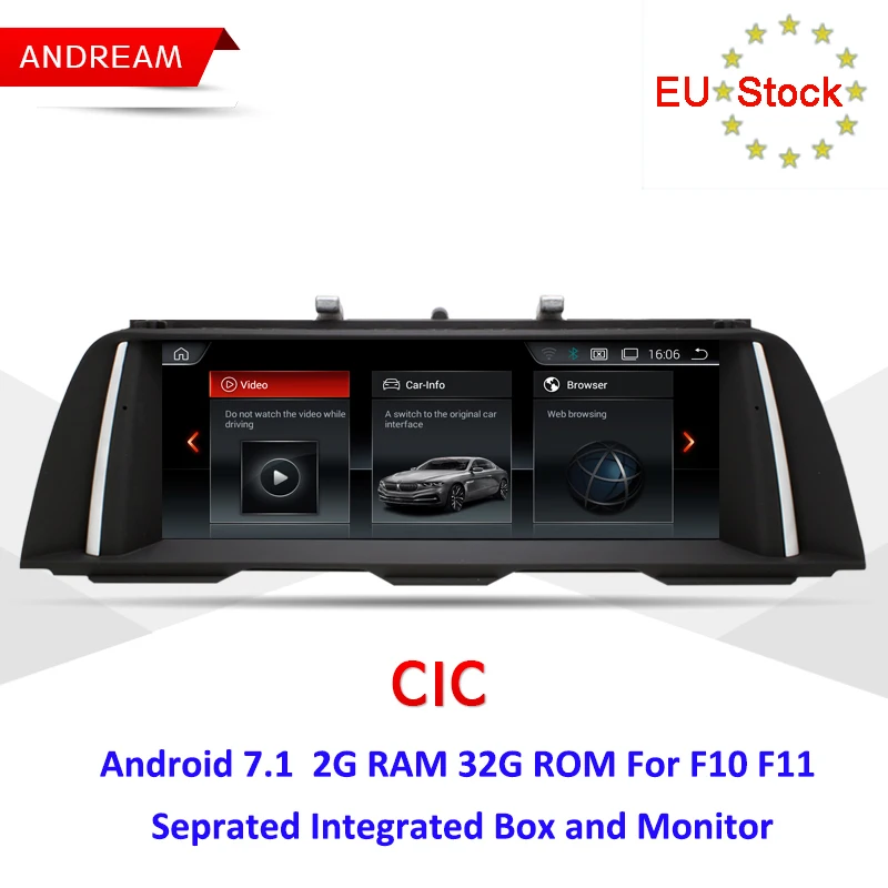 Android 7 1 10 25 &quotЭкран ID6 Интерфейс мультимедийный плеер для серии BMW 5 F10 F11 gps
