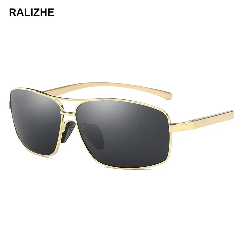 Gold Frame Брендовые новые мужские поляризованные солнцезащитные очки, винтажные очки для вождения, Золотая оправа, солнцезащитные очки, дизайнерские очки, аксессуары для мужчин, UV400 - Цвет линз: Gold Frame