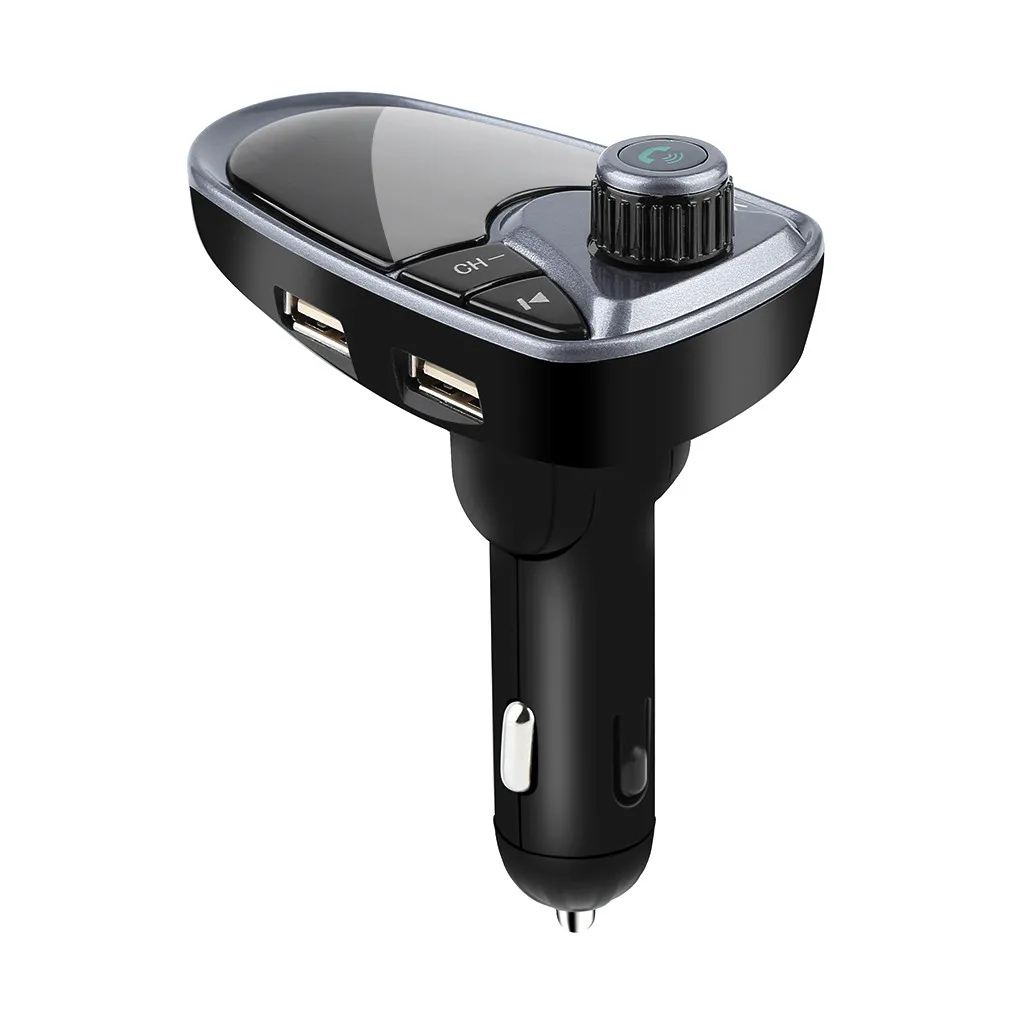 Автомобильный комплект громкой связи беспроводной Bluetooth fm-передатчик ЖК MP3-плеер USB зарядное устройство 2.1A автомобильные аксессуары Handsfree Авто fm-модулятор