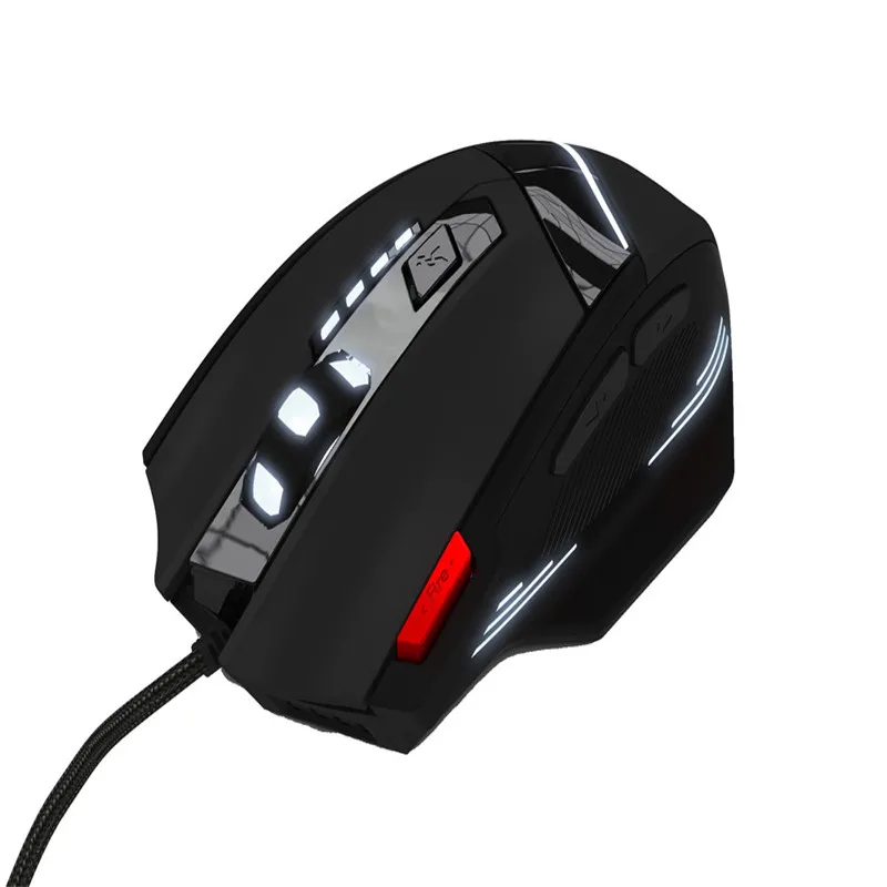 ZELOTES T-60 Проводная оптическая 7 кнопок игровая мышь 7200 dpi профессиональная игровая мышь офисный стол игровая мышь Проводная Dec24