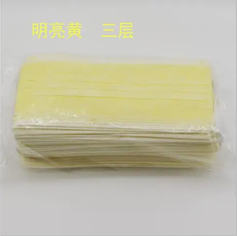 3ply Нетканая маска для лица(ухо-петля и зажим для галстука-on), два способа процедуры маски, белый, 3 слоя защиты(из-за мягкого и светильник) 50 шт./кор