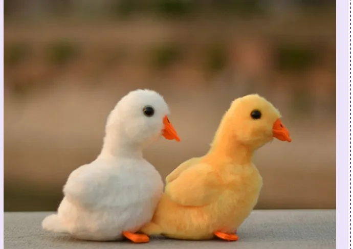 

2019 new arrival lovely little 12cm simulation yellow duck for children birthday gift