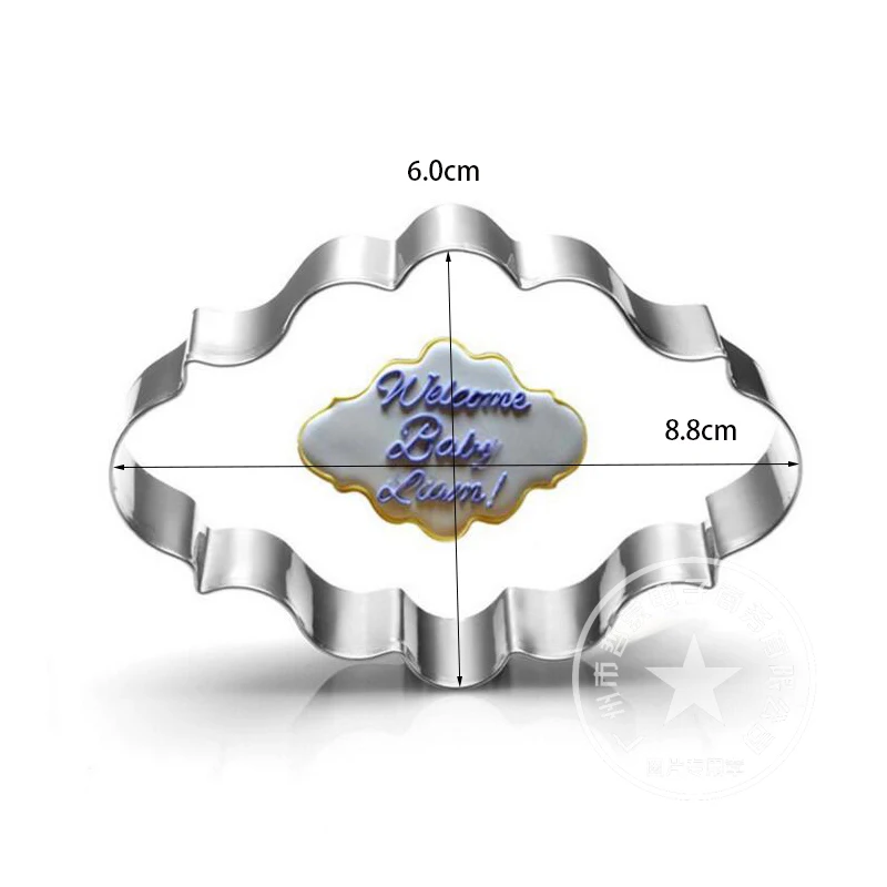8 Designs Stainless Steel Cookie Cutter Vintage Plaque Frame Set Biscuit Mold Cake Decoration Kitchen Gadgets | Дом и сад
