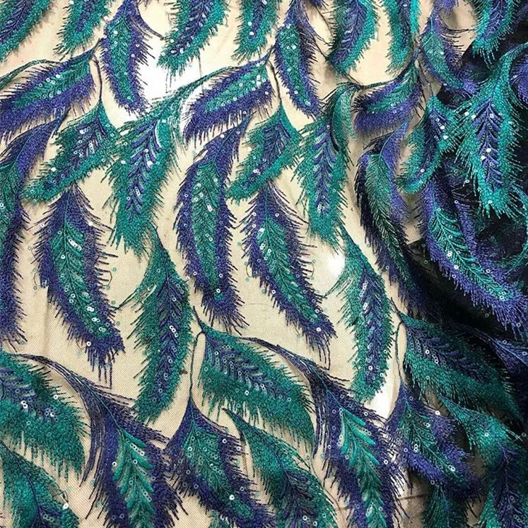 

New arrival African Lace Fabric For Wedding 2017 Embroidered France mesh Lace Fabrics with sequines nigerian Guipure Cord Lace