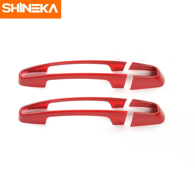 SHINEKA ABS Car Styling Door Handle Decoration Cover Trim Frame Sticker for Chevrolet Camaro 2017+ Interior Accessories | Автомобили и
