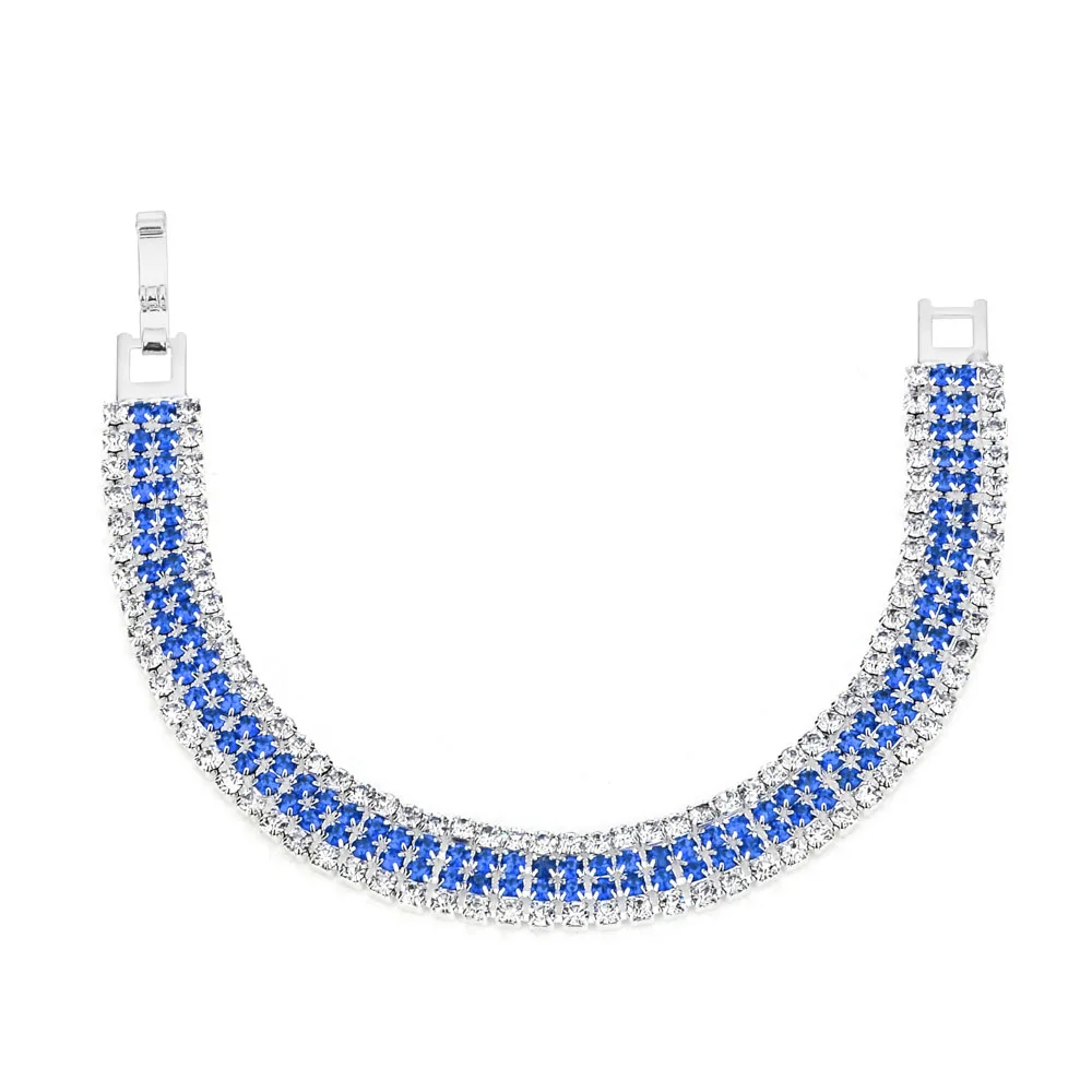 LUBINGSHINE pulseira feminina, разноцветные женские браслеты с кристаллами, свадебные ювелирные изделия, стразы, браслет на запястье