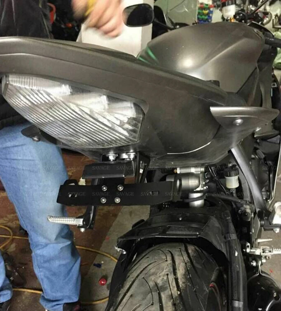 Держатель рамки номерного знака для YAMAHA YZF R6 YZFR6 2006 2018 2016 2017 18 кронштейн заднего