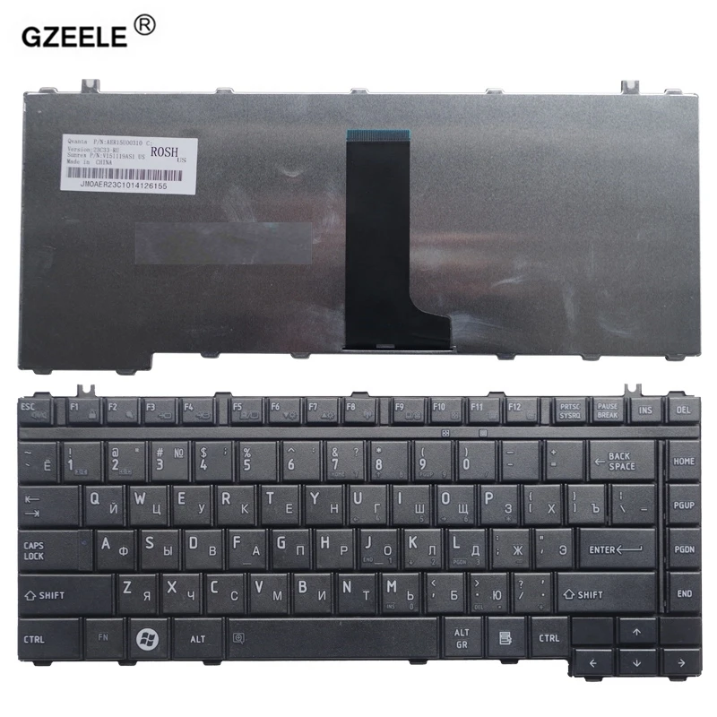 Русская клавиатура GZEELE для Toshiba V000090970 V000100830 V000100840 V000120240 V000120250 V000120280 V000120290 V000131020