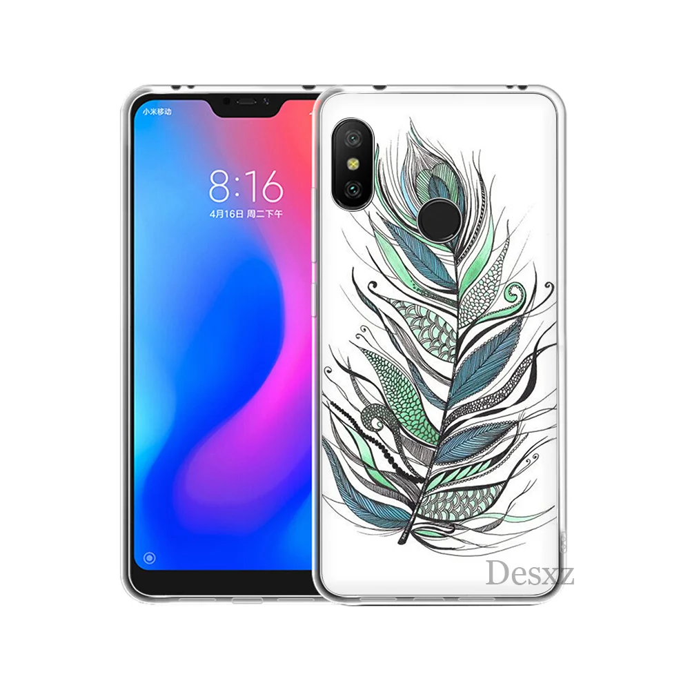 Чехол для телефона с перьями Redmi Note 3 4X5 5A 6 Pro Prime Protect | Мобильные телефоны и