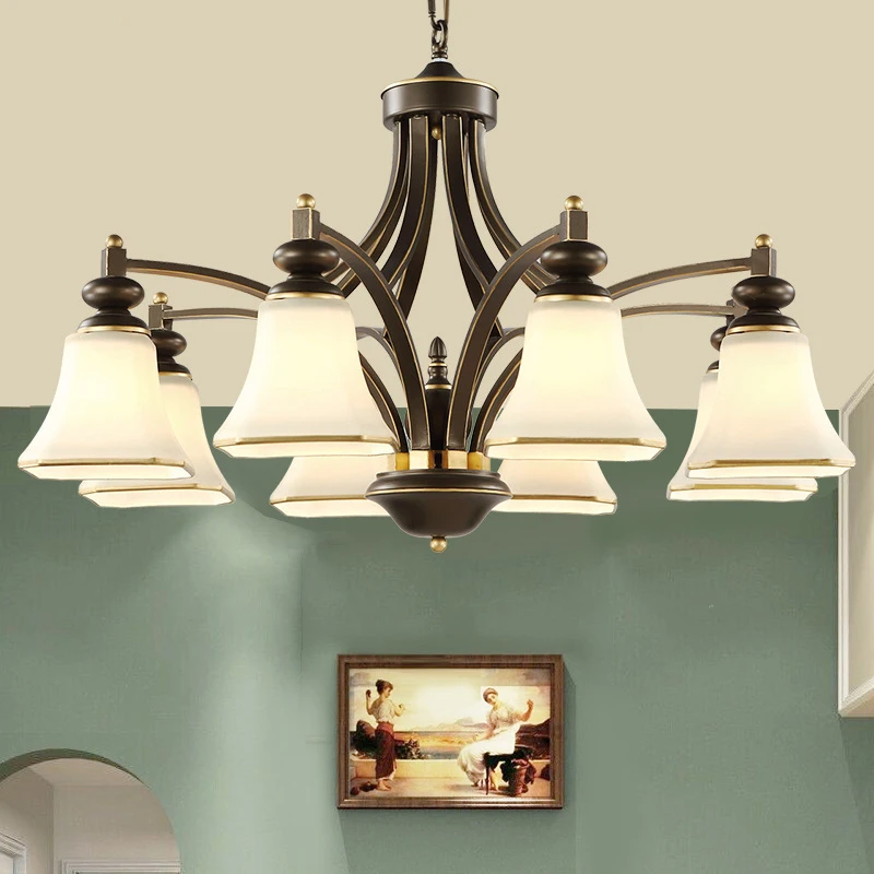 Высокое качество классическая люстра освещение гостиная лампа E27 разъем хорошо