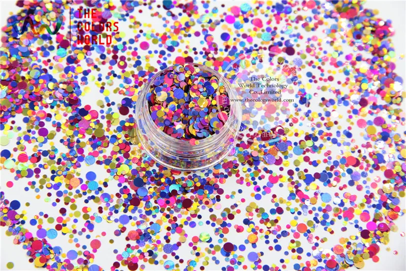Точечные фигуры разных цветов круглые Блестки для дизайна ногтей гель макияж и