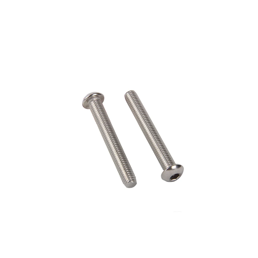 

50pcs/Lot M3 22mm to 50mm yuan cup Half round head 304 Stainless Steel Hex Socket Head Cap Screw Bolts