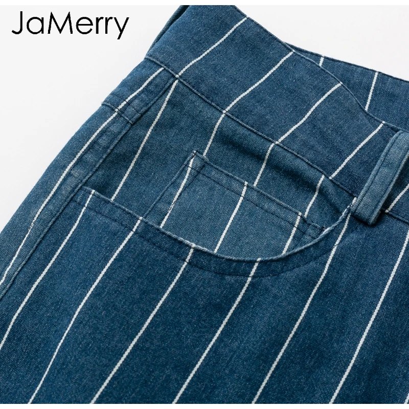 JaMerry, сексуальные, в полоску, джинсовые, женские, на молнии, брюки, модные, с карманами, синие, джинсы для женщин, на каждый день, тянущиеся, обтягивающие, весенние, брюки