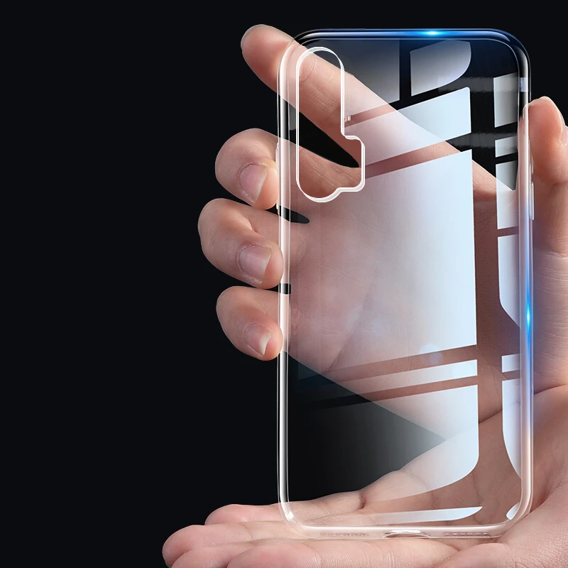 Чехол для Huawei Honor 20 Pro матовый и прозрачный тонкий ТПУ силиконовый мягкий
