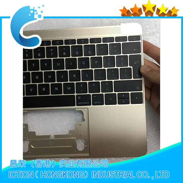 Оригинальный золотой цвет для Macbook Pro Retina 12 &quotA1534 Topcase с клавиатурой верхний чехол