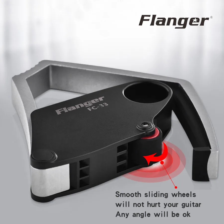 Flanger новый инновационный дизайн Капо для гитары с подвижным шариком 3