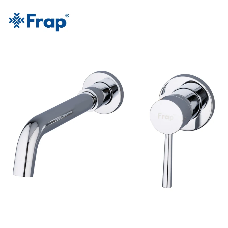 FRAP Новый латунный кран для раковины настенный с одной ручкой смеситель ванной