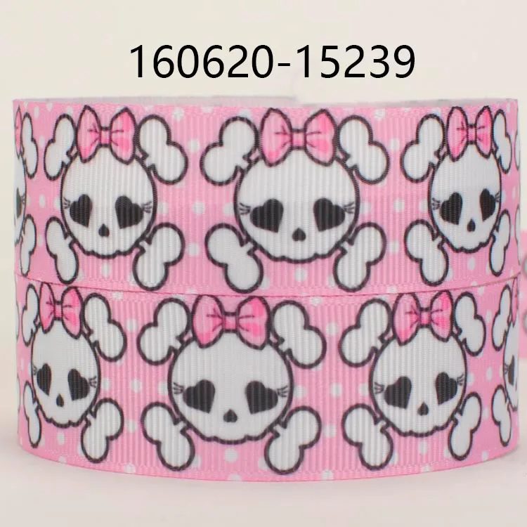 10 ярдов-разные размеры-лента с рисунком головы черепа лента принтом корсажная |